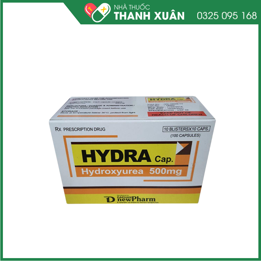 Hydra Cap điều trị U hắc tố, ung thư bạch cầu tủy bào mạn tính
